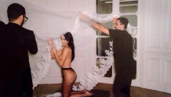 Kim Kardashian alborota las redes sociales con imagen desnuda