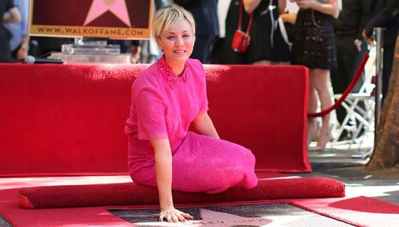 Kaley Cuoco ya tiene su estrella en el Paseo de la Fama