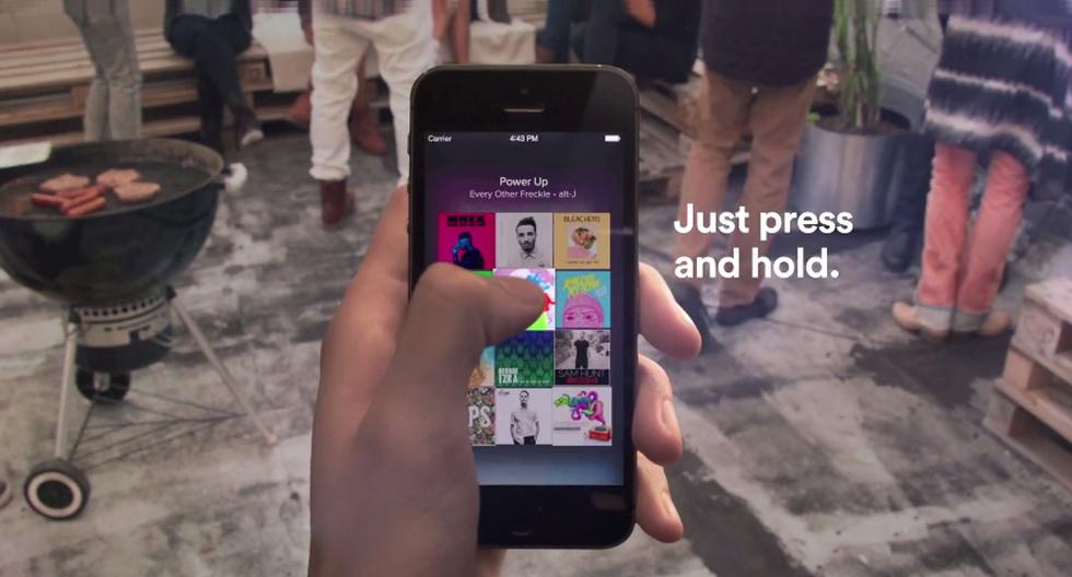 Con Spotify Touch Preview ahora ya podrás escuchar 30 segundos de tus canciones. (Foto: Captura)
