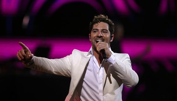 El cantante español David Bisbal cierra los Premios Platino 2024 con "Ave María". (Foto: AFP)