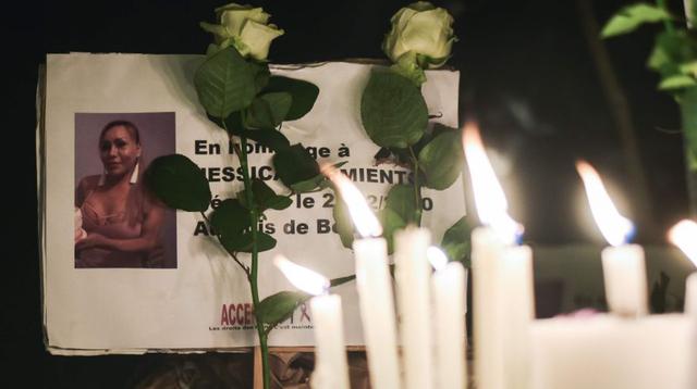 Jessyca Sarmiento (Jessica Sarmiento), una trabajadora sexual transgénero, que fue atropellada y asesinada por un conductor con un automóvil en la noche del 20 al 21 de febrero en el Bois de Boulogne, al oeste de París. (Foto: AFP).