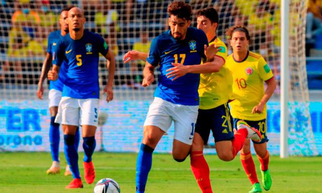 Colombia vs. Brasil por la jornada 5 de las Eliminatorias Qatar 2022 | Foto: EFE.