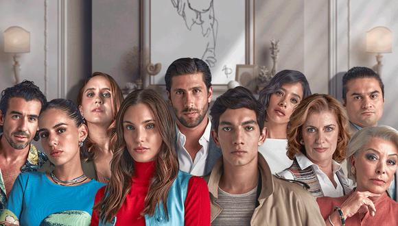 Macarena Achaga y Jorge López junto al elenco principal de “Mala Fortuna”, la nueva serie de Prime Video.