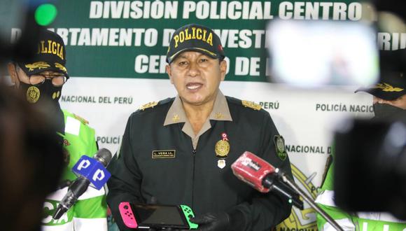 El comandante general de la PNP, Luis Vera Llerena, es desde fines de mayo el máximo jefe de la policía por disposición de Castillo.  JULIO REAÑO/ARCHIVO