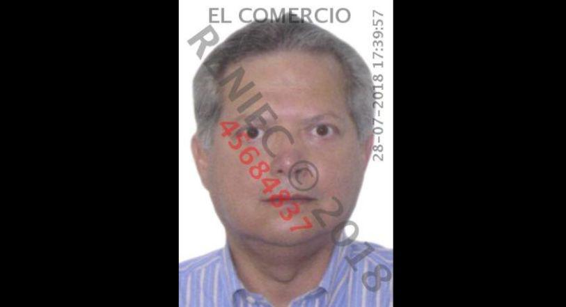 En la  foto, Jorge Noziglia Chávarri, ex director de Recursos Públicos del Ministerio de Economía y Finanzas (MEF). A pedido del Ministerio Público, el Poder Judicial ordenó el jueves su detención preliminar. (Foto: Reniec)