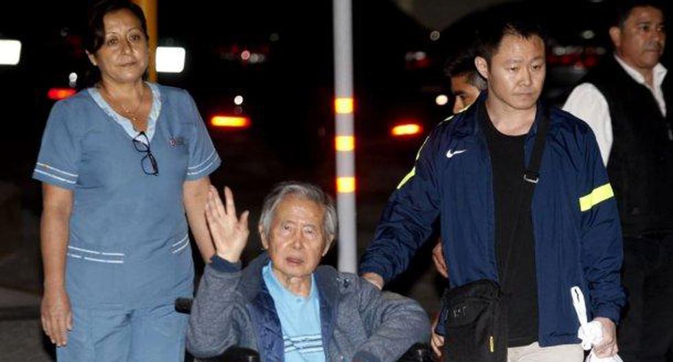Alberto Fujimori estuvo acompañado por su hijo Kenji. (Foto: Andina)