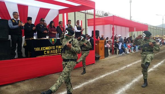 Áncash: internos del penal de Chimbote participaron de desfile por Fiestas Patrias