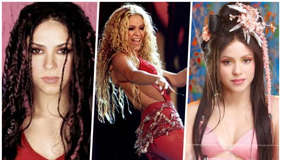 Shakira cuenta con 9 álbumes de estudio en sus más de 20 años de carrera. En la imagen, la cantante colombiana en tres momentos de su carrera: 1998, 2000 y 2020. (Fotos: Difusión, AFP)