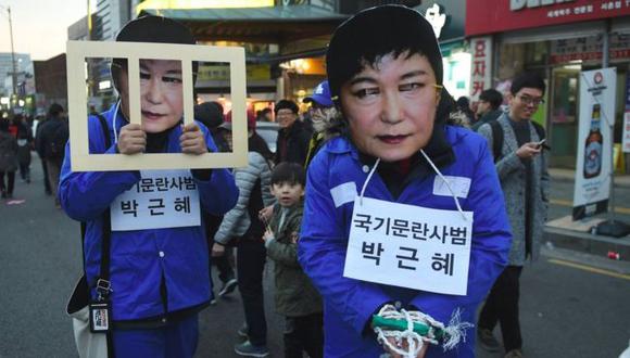La caída de Park Geun-hye, la primera mujer presidenta de Corea del Sur, es solo uno de muchos escándalos que involucran a ex mandatarios. (Getty Images)