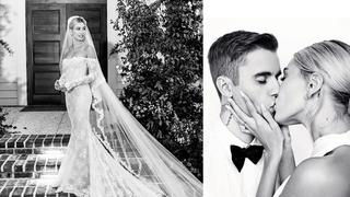 El impresionante vestido de novia de Hailey Bieber | FOTOS