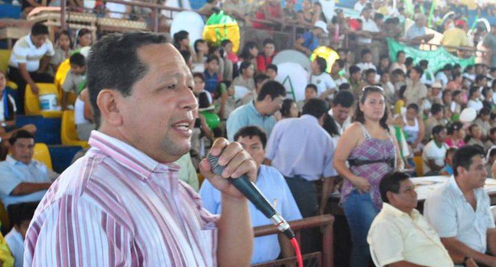 El alcalde condenado Guillermo Cornelio Chino Mori.  (Cortesía de la Municipalidad Distrital de Manantay)