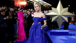 "Captain Marvel": Brie Larson se luce en alfombra roja de avant premiere mundial