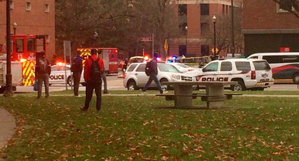 Tiroteo en una universidad de Ohio, en USA, dejó varios heridos. (Foto: Agencias)