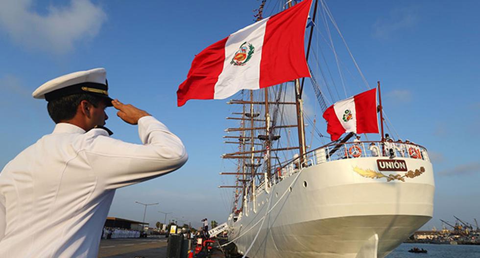 El BAP Unión, auténtica \"joya\" de la Marina peruana, atracó en el puerto de La Coruña. (Andina)
