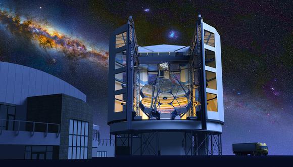 Los espejos del Telescopio Gigante de Magallanes
siendo construidos por la Universidad de Arizona. (Foto: Wikimedia Commons)