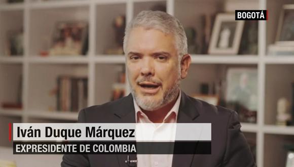 Iván Duque en CNN: Mi gran frustración es no haber visto la caída de la dictadura de Maduro. Foto: captura de video CNN