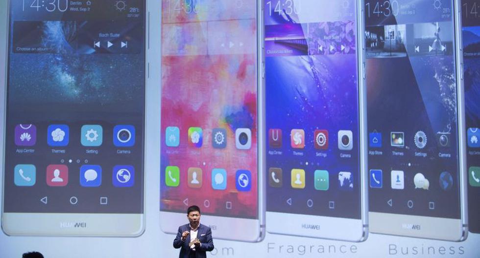 Huawei presente el smartphone Mate S. (Foto: EFE)