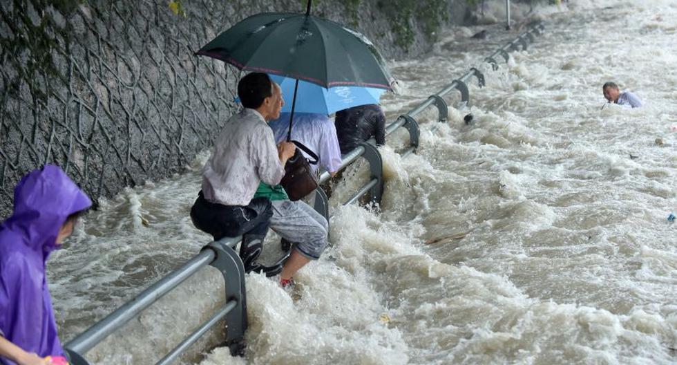 Imagen referencial muestra afectados por tifón en China. (Foto: Getty Images)