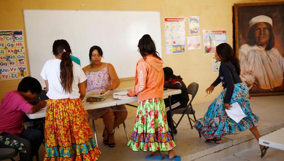 Imagen referencial. Niñas y niños mexicanos en un colegio de Ciudad Juárez, México. REUTERS