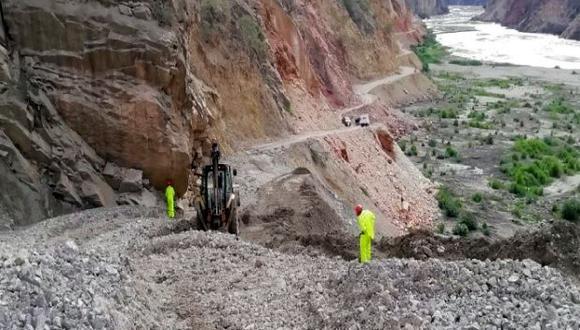 El Centro de Emergencia y Operaciones Regional (COER) informó que las precipitaciones provocaron el deslizamiento de piedras del sector conocido como el Balcón de Judas, en el distrito de Independencia, provincia de Huaraz (Foto: cortesía)