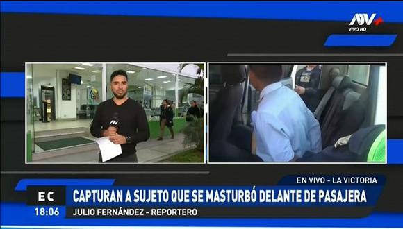 El terramozo Jaime Enrique Sembrera Huamán permanece arrestado&nbsp;en la comisaría de Nazca, en Ica, para las investigaciones del caso. (Foto: Captura ATV+)