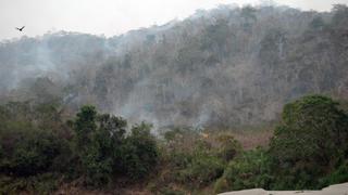 Vraem: incendio forestal consume bosque en margen del río Ene