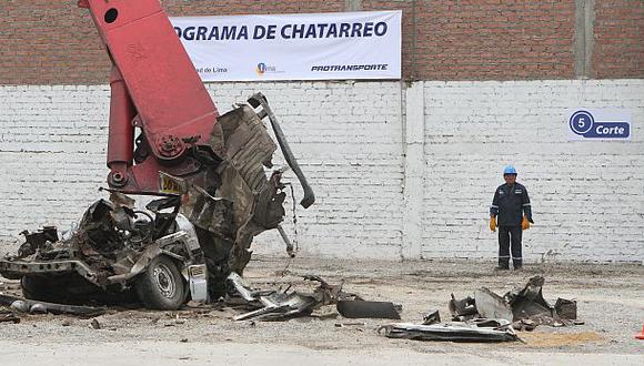 Menos de dos mil vehículos han sido chatarreados desde el 2012