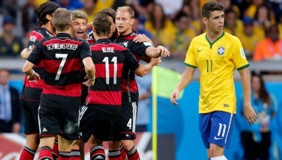 Alemania finalista: humilló 7-1 a Brasil en el Mineirao