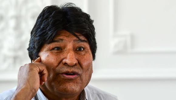El expresidente boliviano Evo Morales una entrevista Buenos Aires. (Foto: AFP / RONALDO SCHEMIDT).