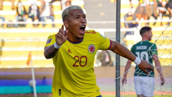 Roger Martínez anotó gol en el empate de Colombia en su visita a Bolivia | Foto: EFE