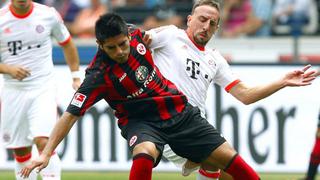 Bayern Múnich sin Pizarro venció 1-0 al Eintracht Frankfurt de Zambrano 