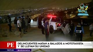VMT: asesinan a balazos a mototaxista y se roban su unidad 