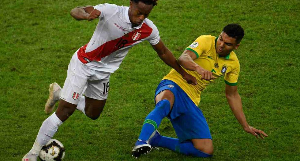 André Carrillo podría repetir este duelo de la final de la Copa América 2019. (Foto: AFP)