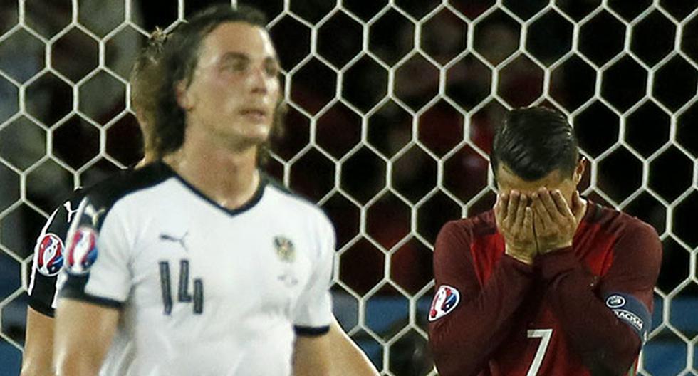 Portugal no pudo con Austria por la Eurocopa y Cristiano Ronaldo se falló un penal. (Foto: EFE)