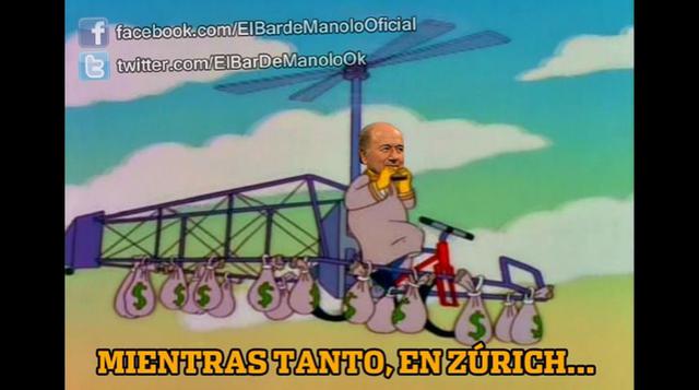 Memes de Blatter sobre el intruso que le lanzó dólares - 7