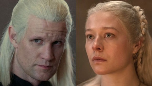 Matt Smith como el príncipe Daemon Targaryen y Emma D'Arcy como la princesa Rhaenyra Targaryen en "House of the Dragon" (Foto: HBO)