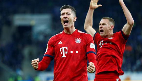 Bayern Múnich venció al Hoffenheim con goles de Leon Goretzka y Robert Lewandowski. (Foto: Reuters)