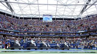 US Open: postales de una final demorada por lluvia (FOTOS)