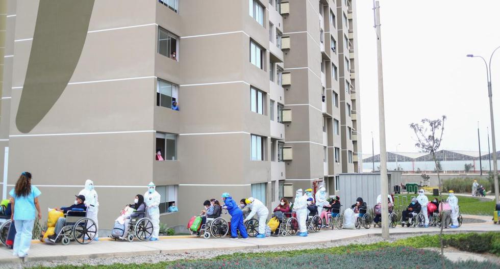 Actualmente, el 75% de los pacientes internados en Lima se encuentra en la Villa Panamericana. Autoridades de dicho centro de atención señalan que hay mayores ingresos preventivos de familias por mayor capacidad de la sede (Hugo Curotto / @photo.gec)