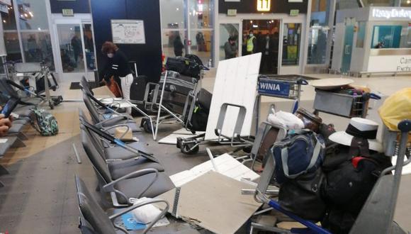 Se reportaron daños en el aeropuerto internacional Jorge Chávez tras sismo de 6,0 en Lima.