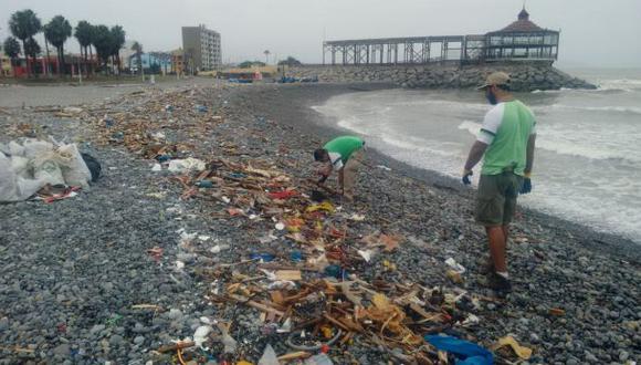 Oleaje anómalo arrastró cuatro toneladas de basura a La Punta