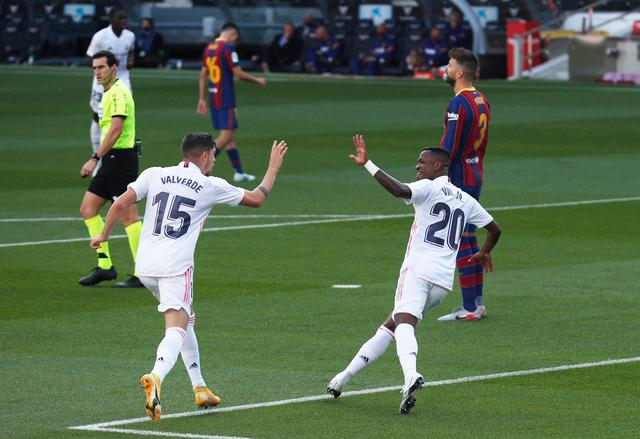 Federico Valverde convirtió el 1-0 a favor del Real Madrid
