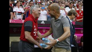City vs. Bayern: Pep Guardiola y Carlo Ancelotti debutaron