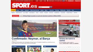 FOTOS: fichaje de Neymar por Barcelona acapara portadas en España y Brasil