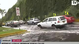 Chorrillos: pistas de la Costa Verde amanecieron inundadas tras lluvia