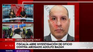 Fiscalía solicitó impedimento de salida del país contra Adolfo Bazán acusado de tocamientos indebidos