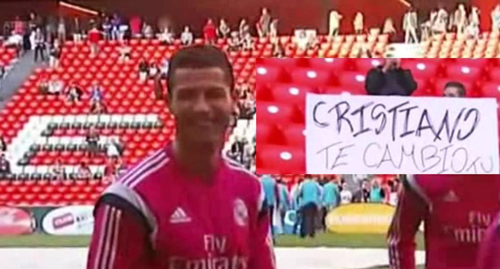 Cristiano Ronaldo y la propuesta. (Foto: Captura)