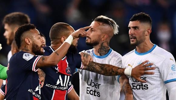 Neymar acusó a defensa de Olympique de Marsella de ataques racistas (Foto: AFP)