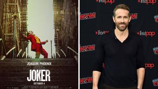 Ryan Reynolds y su insólita reacción al saber que “Joker” superó a “Deadpool” en taquilla para adultos 