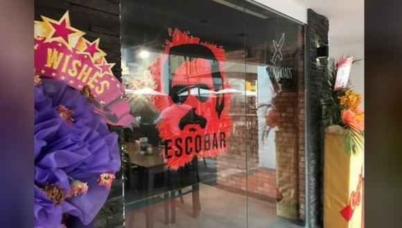 En la imagen, la entrada del bar "Escobar" en Singapur. (Foto: Reuters)
